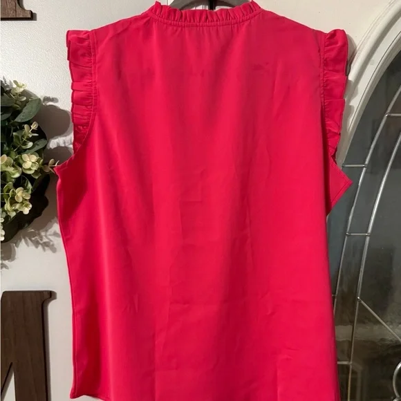 Allegra K Women's Ruffled Sleeveless Blouses Size L, NWT - Picture 4 of 8